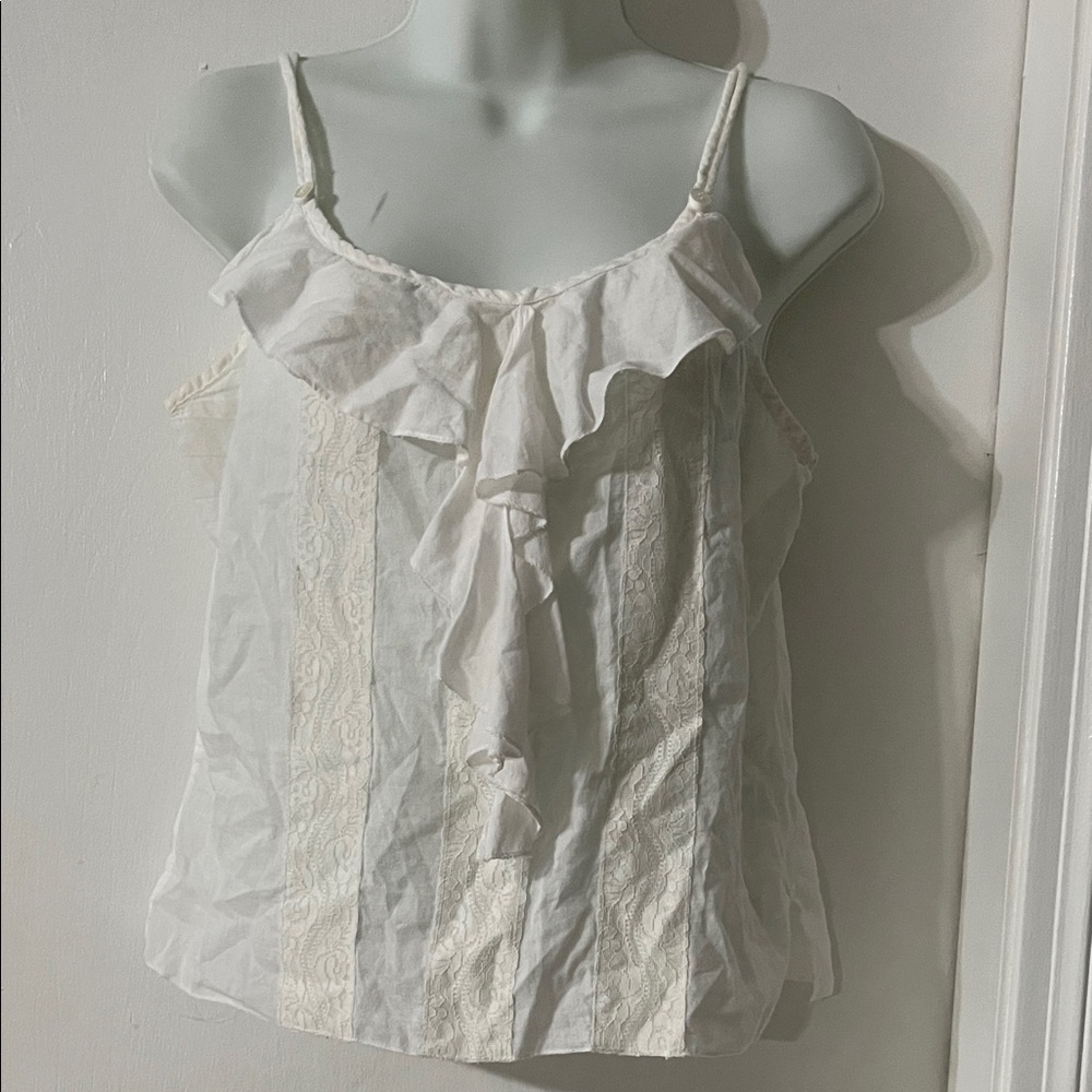 Retro Brand White Lace Camisole
